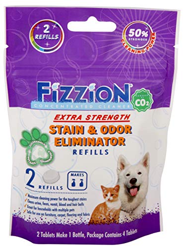 Book Cover Fizzion Pet Stain and Odor Extra Strength Eliminator 2 Refills (Extra Strength)