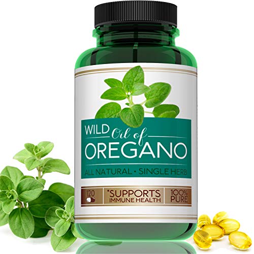 Book Cover Oregano Oil Capsules, 120 Liquid Softgels, 70% Strength Carvacrol, Pure Oreganol Leaf Extract, All Natural Essential Herb Supplement, Immune Support Herbs, Non GMO, Easy to Swallow Pills, Made in USA