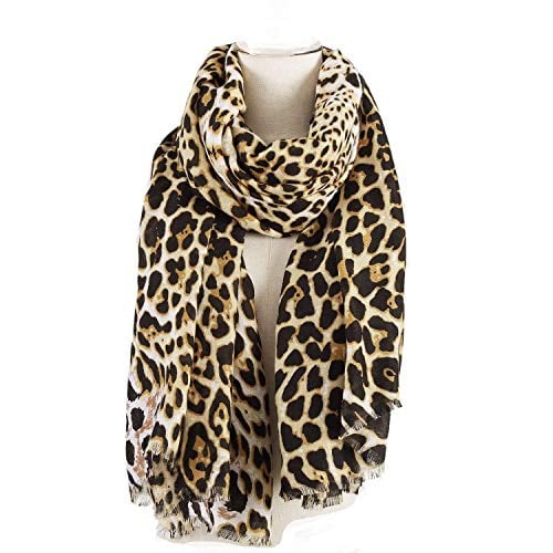 Book Cover AIWANK Women's Fall Winter Leopard Scarf Cheetah Print Large Blanket Wrap Shawl Scarves