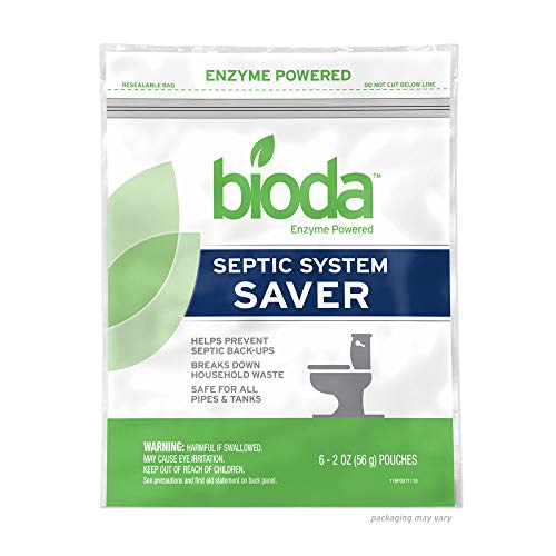 Book Cover Bioda Septic System Saver, Professional Strength, 6-Pack, 6-Month Supply
