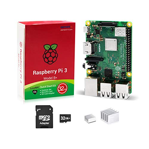 Book Cover LoveRPi Raspberry Pi 3 B+ 32GB Raspbian Quick Start Kit