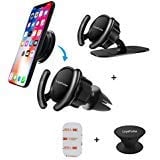 Book Cover Pop Clip Car Mount Compatible Pop Users - LoyaForba 360Â° Rotation Air Vent Pop Out Stand and Dashboard Sticker Holder for GPS Navigation Compatible with Phone MAX/X/8, Note 8/S9+
