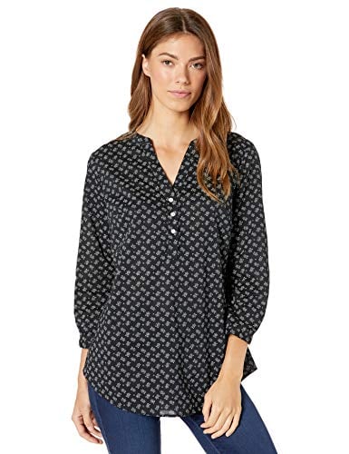 Book Cover Amazon Essentials Women's Long-Sleeve Cotton Popover Shirt