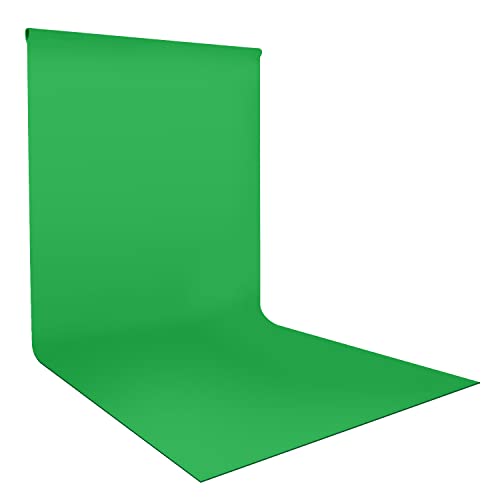 Book Cover LS Photography 10 x 20 feet Green Photography Screen for Chroma Key, Photo Backdrop Muslin Background for Photo Video Streaming, Soft Textured Seamless Fabric, LNAPL20G