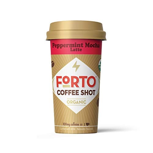 Book Cover FORTO Coffee Shots - 100mg Caffeine, Peppermint Mocha, LIMITED BATCH, Colombian cold brew in a ready-to-drink 2-ounce shot for a fast coffee energy boost, 6 pack
