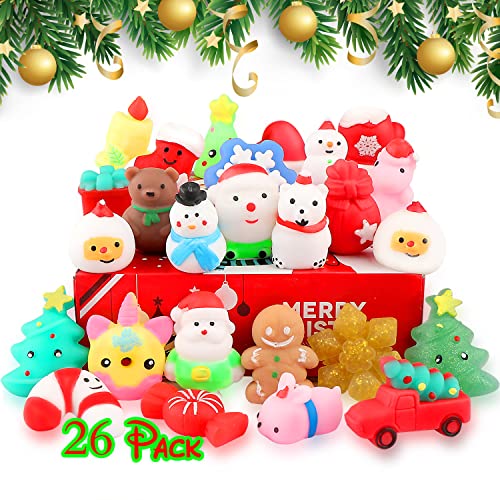 Book Cover Squishies, Mochi Squishy Toys - Christmas Kawaii Cat Squishys Slow Rising Animals - Party Favors, Goodie Bag, Birthday Gifts, Mini Squishies Stress Reliever Toy Pack
