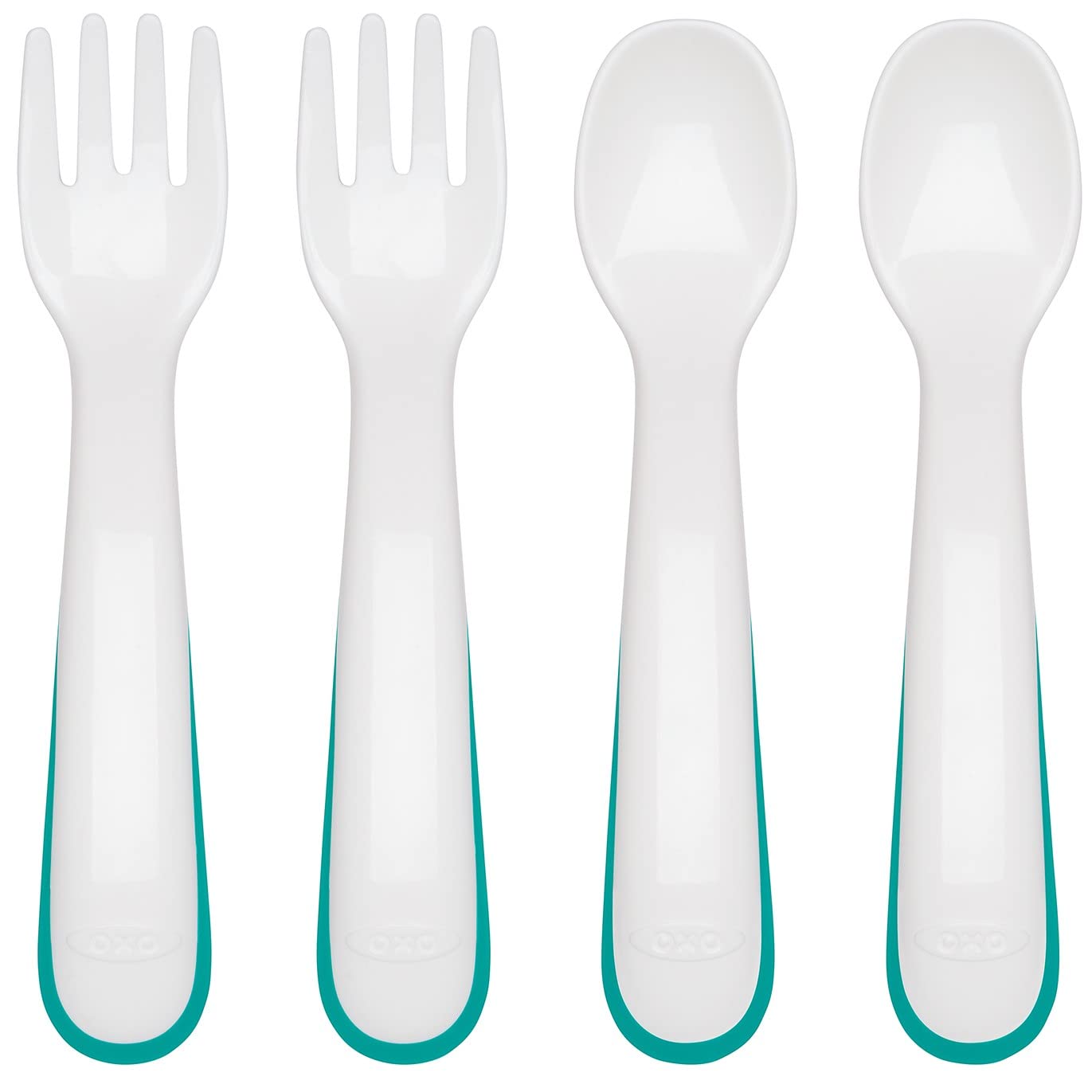 Book Cover OXO Tot Fork and Spoon Training Set, Teal