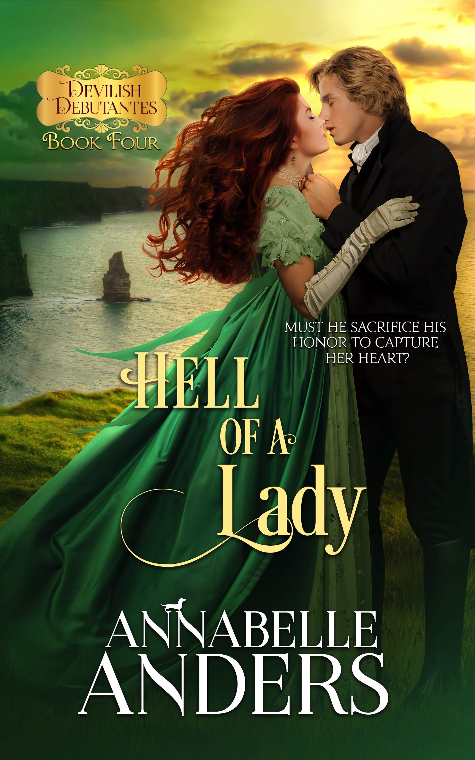 Book Cover Hell of A Lady: Regency Romance (Devilish Debutantes Book 4)