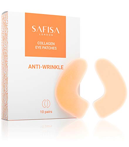 Book Cover SAFISA Under Eye Patches | anti-wrinkle gel under eye pads 10 pairs | under eye bags treatment, eye mask for puffy eyes, dark circles under eye treatment | anti-aging collagen eye mask | women & men…
