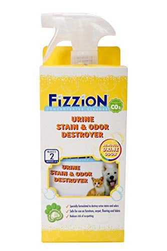 Book Cover Fizzion Urine Pet Stain and Odor Destroyer 23 ounce Empty Spray Bottle with 2 Refills