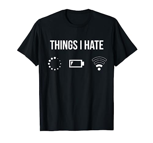 Book Cover Things I Hate Programmer Outfit Gamer Fun Gift Idea T-Shirt
