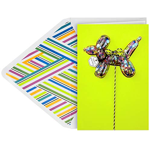 Book Cover Hallmark Signature Birthday Card (Confetti Balloon Animal)