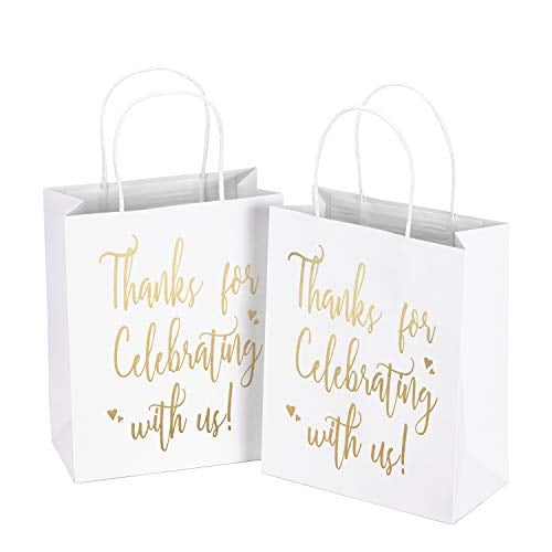 Book Cover LaRibbons Medium Size Gift Bags - Gold Foil