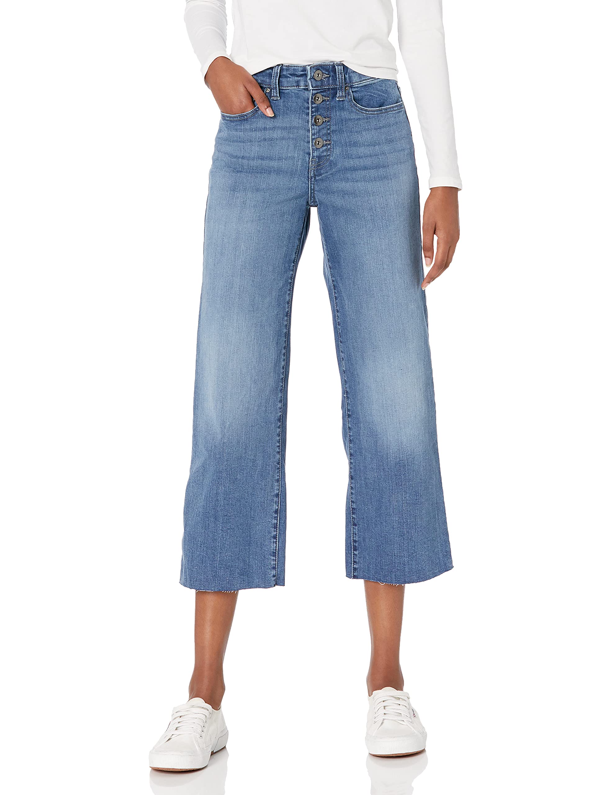 Book Cover Daily Ritual Women's Standard Denim Coulotte Pant-Both Bases