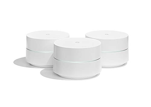 Book Cover Google WiFi system, 3-Pack - Router replacement for whole home coverage (NLS-1304-25) (Renewed)