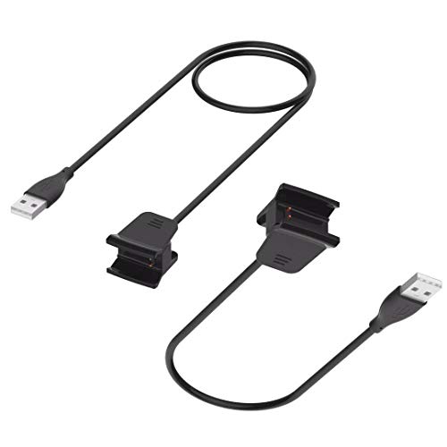 Book Cover Fitbit Alta HR Charger, Replacement USB Charger Adapter Charge Cord Charging Cable for Fitbit Alta HR Smart Fitness Watch (1.8ft/55cm & 3.3ft/100cm, 2-Pack)