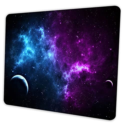 Book Cover SHALYSONG Mouse pad Personalized Design Galaxy Computer Mouse pad, Washable Non-Slip Rubber Mousepad 9.5 X 7.9 inch