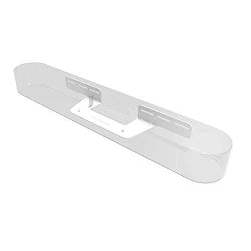 Book Cover Sonos Beam Wall Mount Bracket, White, Includes Mounting Hardware Kit to Hang Your Soundbar, Designed in The UK by Soundbass