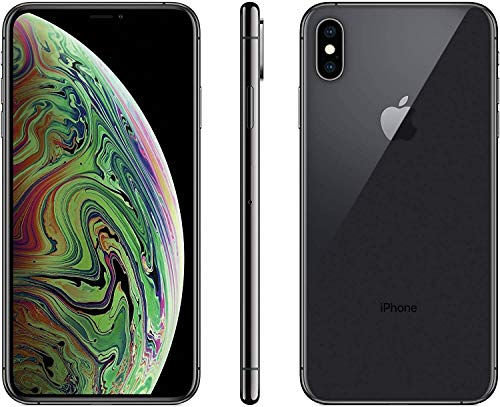 Book Cover Apple iPhone XS Max, 64GB, Space Gray - Fully Unlocked (Renewed)