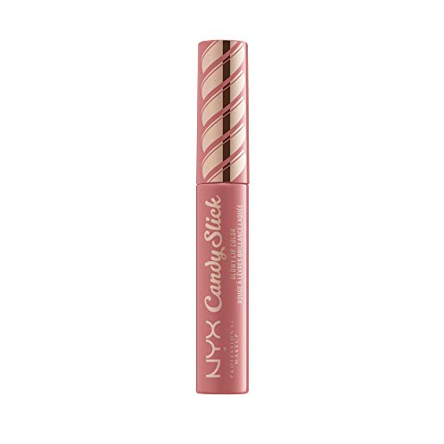 Book Cover NYX PROFESSIONAL MAKEUP Candy Slick Glowy Lip Color Gloss - Sugarcoated Kissed (Peachy Nude)