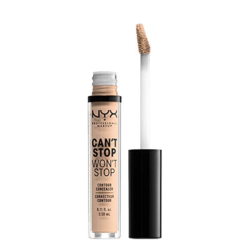 Book Cover NYX Professional Makeup Can'T Stop Won'T Stop Full Coverage Concealer -Vanilla, 0.025 kg