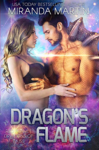 Book Cover Dragon's Flame: A SciFi Alien Romance (Red Planet Dragons of Tajss Book 11)