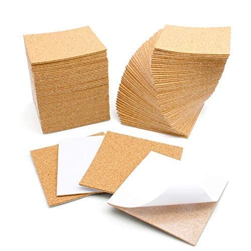 Book Cover Blisstime 100 Pcs Self-Adhesive Cork Sheets 4