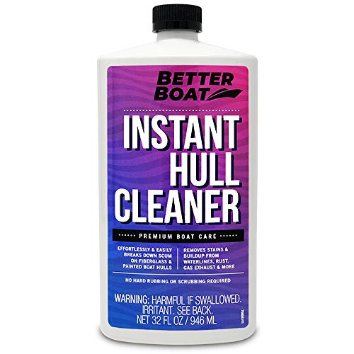 Book Cover Better Boat Hull Cleaner for Fiberglass and Painted Boats Cleaning Marine Stain Remover 32oz