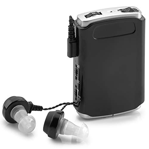 Book Cover Sound Amplifier - Pocket Sound Voice Enhancer Device with Duo Mic/Ear Plus Extra Headphone and Microphone Set, Personal Hearing Amplifier Device by MEDca
