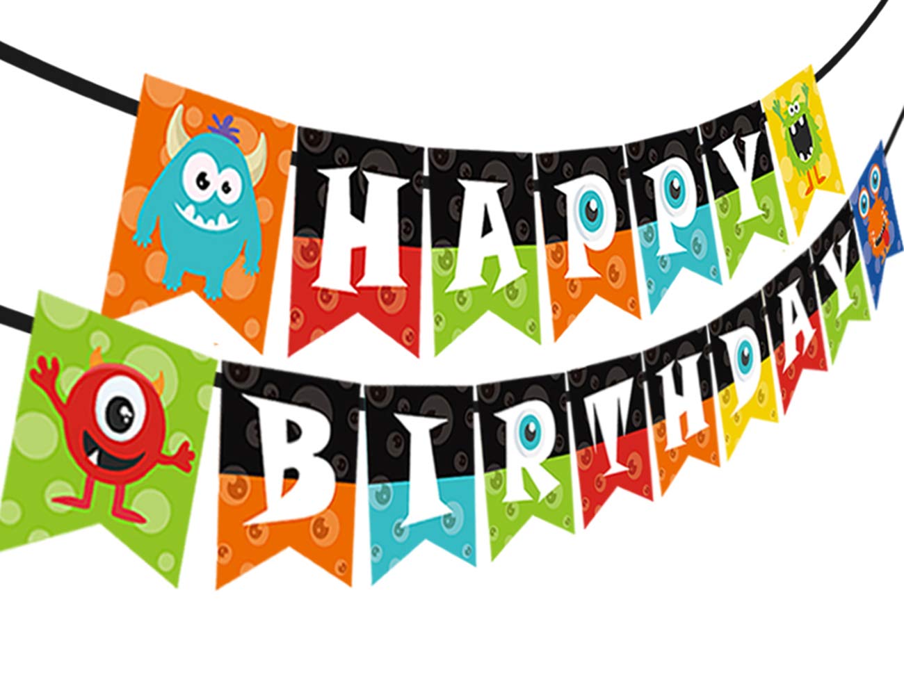 Book Cover Kreatwow Monster Happy Birthday Banner Monster Bash Party Supplies