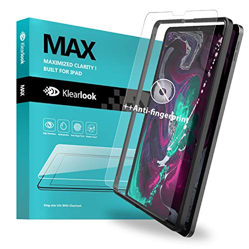 Book Cover Klearlook Maximized Clarity Tempered Glass Screen Protector Compatible for i'Pad Pro 11 inch 2021/2020/2018 New, Matte Screen Protector Face ID Workable With Easy Install Tool Case-Friendly for 2021/2020/2018 i'Pad Pro 11