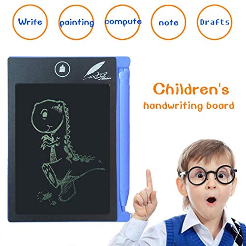 Book Cover GuGio LCD Writing Tablet,Electronic Writing &Drawing Board Doodle Board,Handwriting Paper Drawing Tablet Gift for Kids and Adults 4.4 Inch (Blue)
