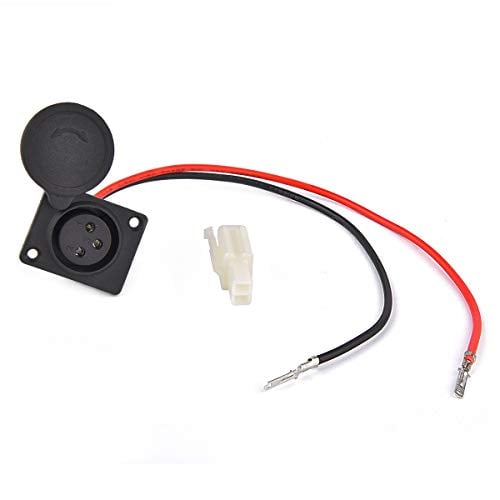 Book Cover XLR Charging Port Socket for EVO 500 800 Razor MX500 650 Izip Schwinn E Scooter w/Free Compatible Connector & Cable