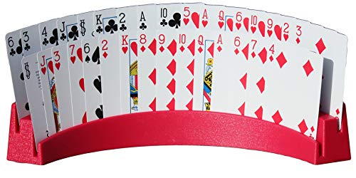 Book Cover Twin Tier Premier Playing Card Holder (Set of 2) - Holds Up to 32 Playing Cards Easily - 12 1/2