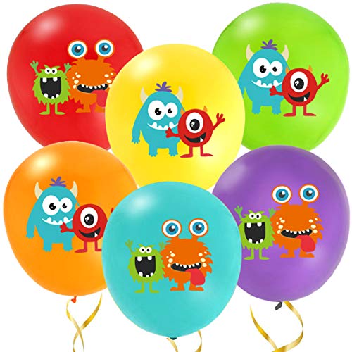 Book Cover Kreatwow Monster Bash Balloons Kids Boys Girls Monster Birthday Party Supplies for Monster Bash Party Decorations 36 Pack