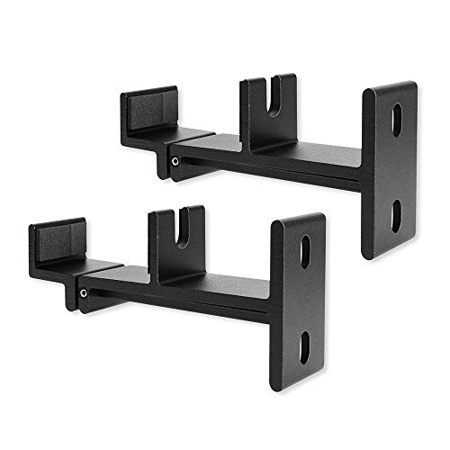 Book Cover Excel Life Universal SoundBar Mount Bracket Wall Mounting for Most of TV Sound Bar,Adjustable & Extendable Length -Black with Rubber Pad