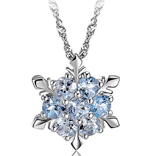 Book Cover Comelyjewel Stockton Women Necklace Creative Hexagonal Snowflake Shape Crystal Necklace Pendant Women Clavicle Chain Jewelry Accessories