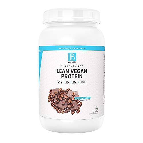 Book Cover LIV Body | Plant-Based Lean Vegan Protein | 24g Protein per Serving (Chocolate Mocha)