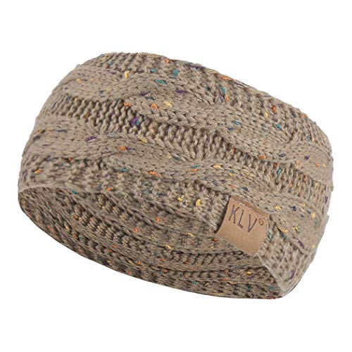 Book Cover Kikole Women Winter Knitted Headband,Crochet Twist Hair Band Hat Cap Ear Warmer Confetti Knit Head Wrap