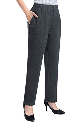 Book Cover Soojun Womens Stretch Knit Pants Pull On Pants with Elastic Waist