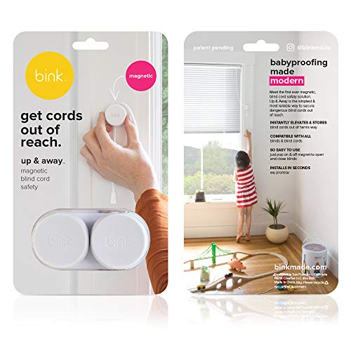 Book Cover Up & Away | Magnetic Window Blind Cord Safety | x2 Pack