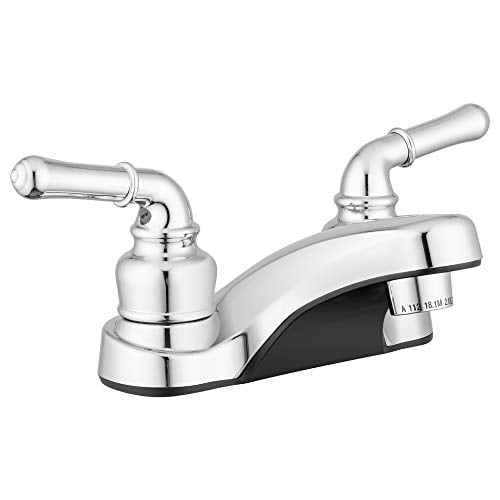 Book Cover Pacific Bay Lynden Bathroom Sink Faucet - Metallic Plating Over Lightweight ABS Plastic (Chrome)