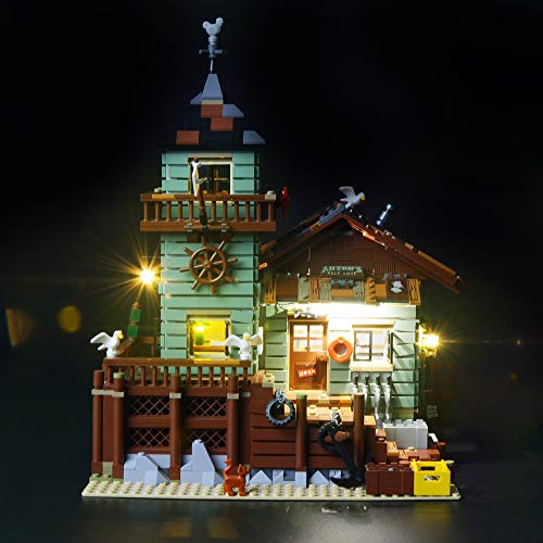 Book Cover Briksmax Old Fishing Store Led Lighting Kit- Compatible with Lego 21310 Building Blocks Model- Not Include The Lego Set