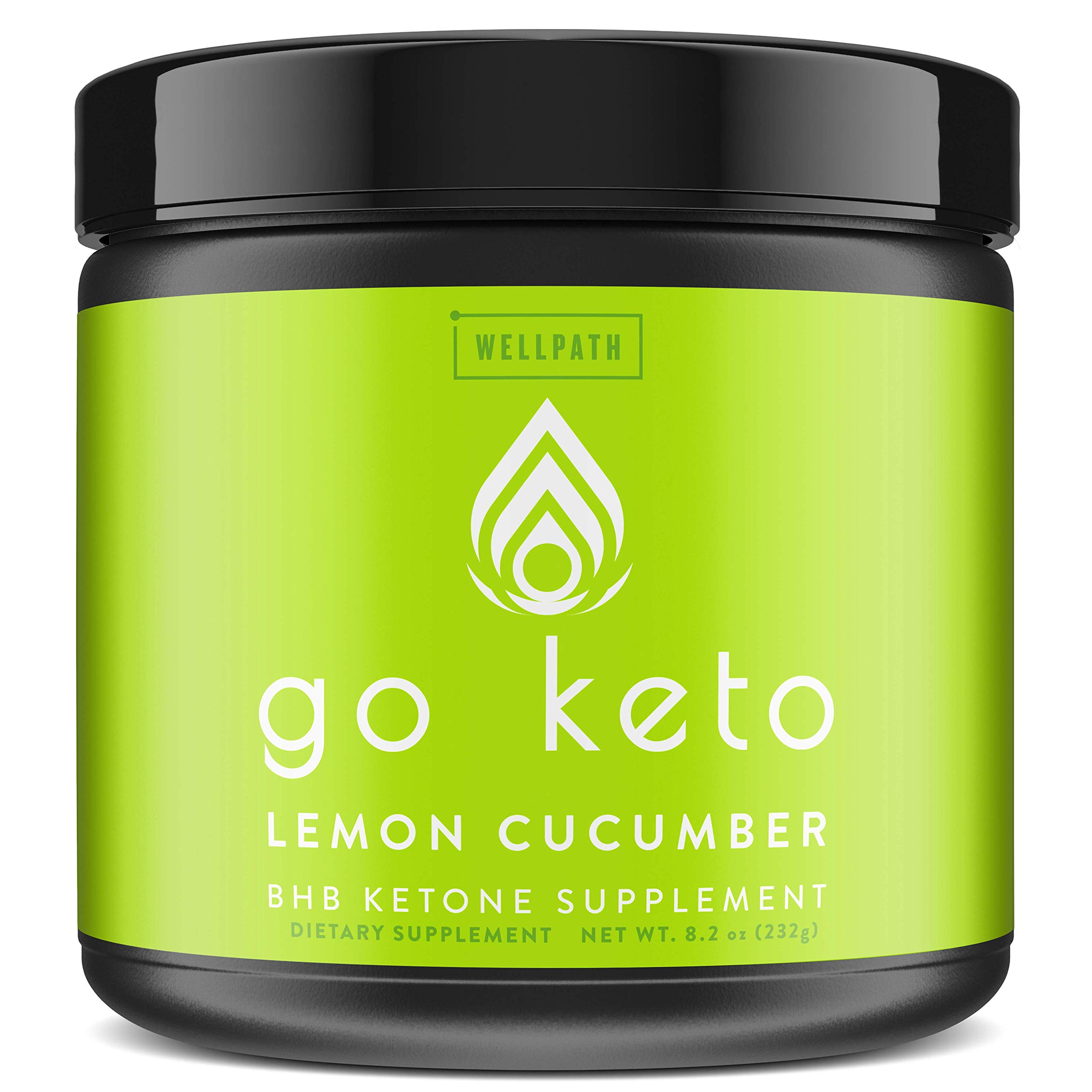 Book Cover Go Keto Exogenous Ketones Powder Supplement - BHB Salts for Ketogenic Diet to Support Fat Burn, Weight Loss, Energy Boost, and Maintaining Ketosis - Lemon Cucumber Flavor, 16 Servings