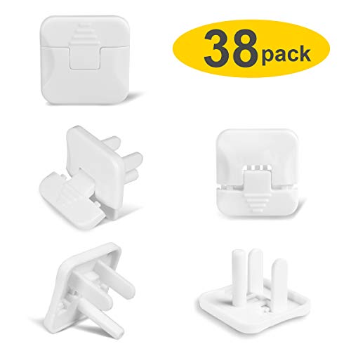 Book Cover Baby proofing Outlet Plugs, PRObebi No Easy to Remove by Children Keep Prevent Baby from Accidental Shock Hazard, 38 Pack