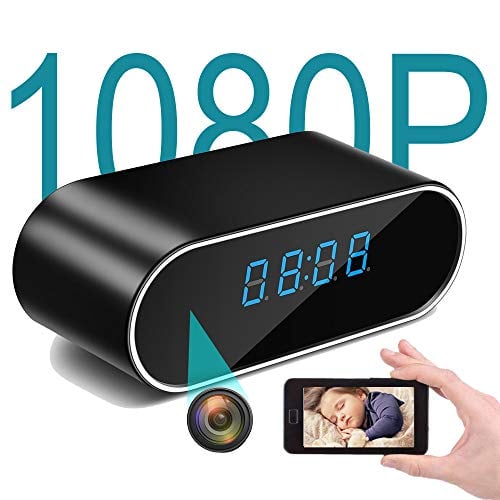 Book Cover Mini Spy Hidden Camera Clock - Nanny Cam, Wireless IP Best Digital Small Full HD 1080P with WiFi, Motion Detection & Night Vision