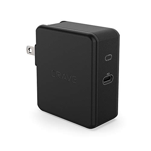 Book Cover Crave USB-C Wall Charger 45W with Power Delivery PD - Black