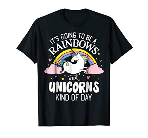 Book Cover Unicorn T-Shirt - It's Going to be a Rainbows and Unicorns K