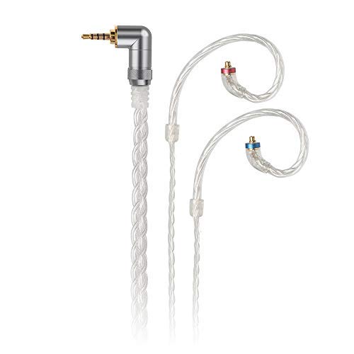 Book Cover FiiO LC-2.5C 2.5mm Hand-Woven,8-Stranded High-Purity Monocrystalline Silver-Plated Copper Balanced MMCX Replacement Cable for Shure SE215 SE315 SE846 SE535 SE425/JVC/FiiO FH5