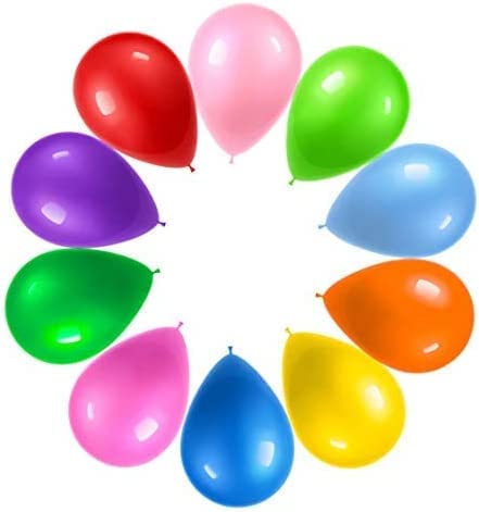 Book Cover Prextex 600 Party Balloons 12 Inch 10 Assorted Rainbow Colors - Bulk Pack of Strong Latex Balloons for Party Decorations, Birthday Parties Supplies or Arch Decor - Helium Quality